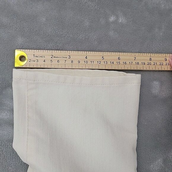 Chico's Womens Straight Leg Jeans Size 1 Regular Winter White Measures 26x29 - Picture 11 of 11